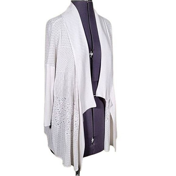 NWOT Eileen Fisher Lightweight Knit Open Front Cardigan Sz S - Picture 2 of 10